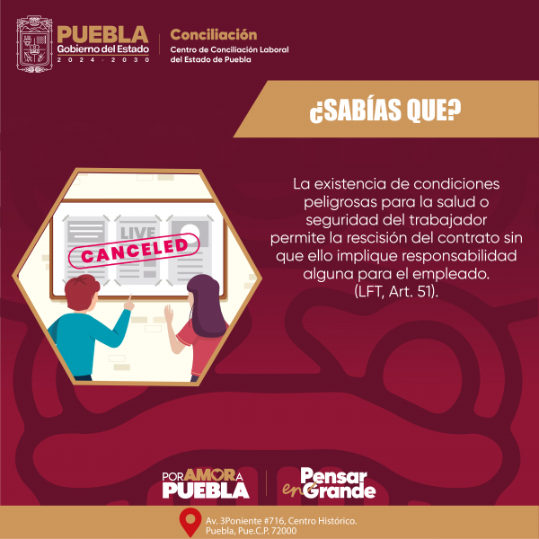 Art. 51 Condiciones Peligrosas.